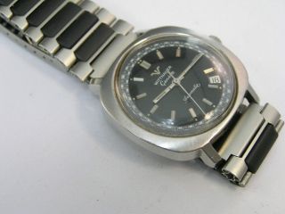 Vintage Wittnauer Watch Rally Dial Automatic w/ Date 1970 ' s 3
