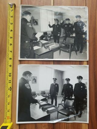 Set Of 2 X Sfpd Police Vintage 1970 