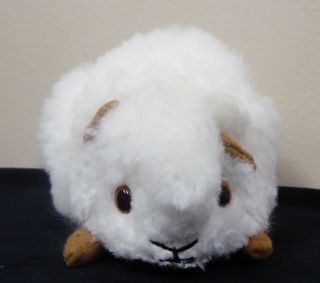 Peruvian Handmade Guinea Pig Stuffed Animal Made With White Alpaca Fur
