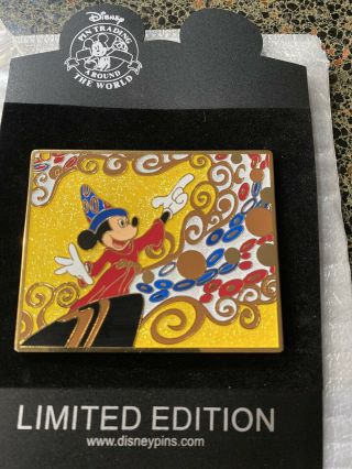Disney Jumbo Art Nouveau Sorcerer Mickey Le 300 Pin From 2009 Only 1 On Ebay