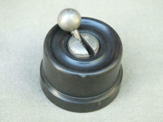 Small Vintage Dc Low Voltage Bakelite Switch