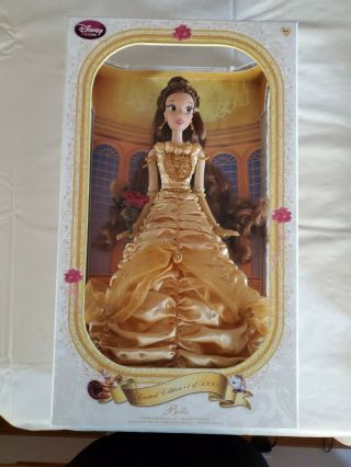 Disney Store Limited Edition Belle Doll Beauty And The Beast 17 " Nib 1:5000