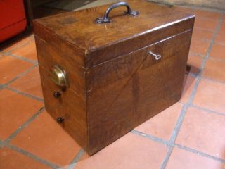 Vintage Collectors/storage/toolbox With 2 Drawers,  Full Lid With Lock/key