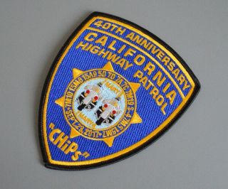 Chips California Highway Patrol 40th Anniversary Patch