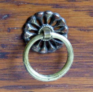 Vintage Solid Brass Drawer Pull With 2 Inch Loop