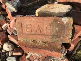 1880 Antique Clay Brick Dewitt Clinton Sage Brick Co Of Eastern Long Island