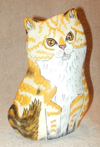 Cats By Nina Lyman Ceramic 8 " Tabby Cat Vase