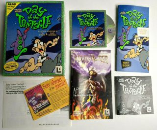 Maniac Mansion: Day Of The Tentacle Mac Cd - Rom Game Vintage Big Box