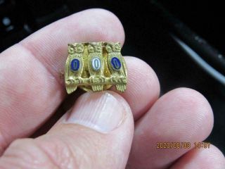 Fraternal Order Of The Owl Screwback Pin Old Ooo (20h1)