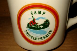 Vintage USA Camp Thistlethwaite Louisiana Boy Scout Coffee Mug Cup 2