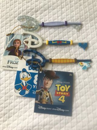Disney Store Keys Frozen 2,  Toy Story 4 And Donald Duck 85 Year Anniversary