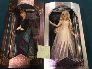 Disney Frozen 2: Elsa And Anna Limited Edition Dolls 17 " Set 2020 Le8500/8000