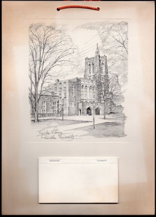 Princeton University - 1967 Ri Insurance Co.  Wall Calendar - Firestone Library