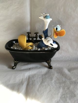 Extremely Rare Walt Disney Donald Duck Bubble Bathtub Big Figurine Fig Statue