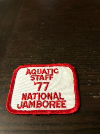 Bsa 1977 National Jamboree Aquatic Staff Patch " Rare " Bv