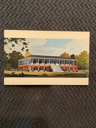Circa 1960s Sigma Phi Epsilon Fraternity Mississippi St.  Univ.  Postcard