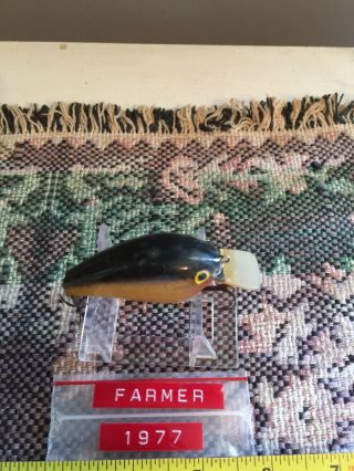 Vintage Crankbait Lure Made By Jerry Farmer,  1977.  Fishing 2