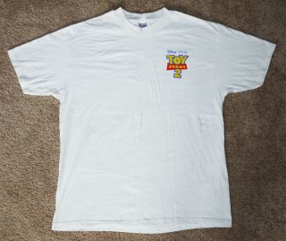 Disney / Pixar Toy Story 2 T - Shirt - Crew Gift - 1990s - Cotton - Size Xl