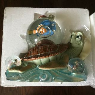 Disney Finding Nemo W/ Crush The Turtle Musical Figurines Multi Snowglobes - Mib