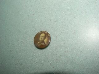 Antique 1896 3/4 " Celluloid William Jennings Bryan Sepia Pin Back Button
