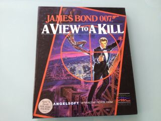 1985 Vintage Apple Ii James Bond 007 A View To A Kill Computer Game Disk Fiction