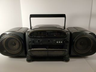 Vintage Fisher Ph - D5500 Boombox Dual Cassette/cd Player Stereo (great)