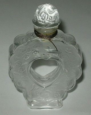 Vintage Nina Ricci Coeur Joie Lalique Perfume Bottle - Open/empty,  3 1/2 " Height