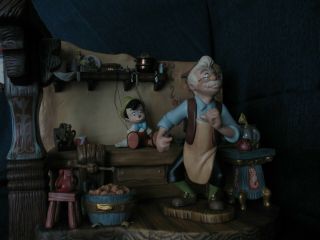 Wdcc Disney Pinocchio Geppetto’s Workbench The Finishing Touch,  Limited Ed,