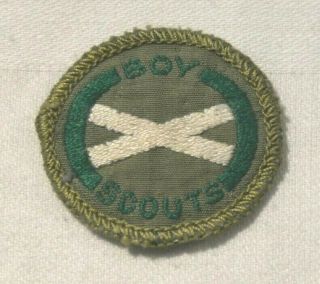 Rarer Crest Boy Scout Piper Proficiency Award Badge White Back Troop Large