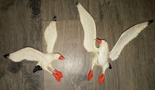 2 Vintage Decorative Wall Hangings - “noble” Seagull Cast Metal