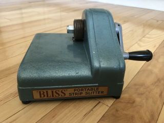 Vintage " Bliss " Portable Strip Slitter Includes 3 Blade
