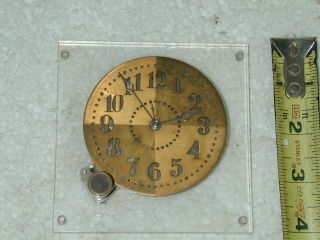 Vintage Waltham Watch Co.  8 Days Civil Date Military Aircraft Clock Us Navy