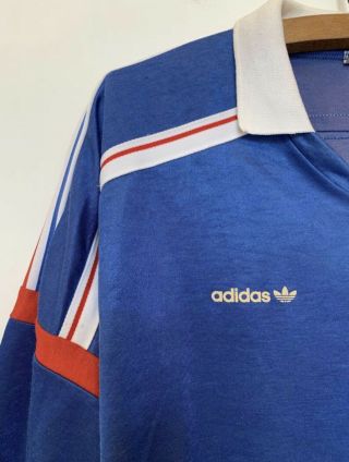Vintage 1980s FFF Adidas Soccer Shirt Number 10 / Fédération Française Football 3