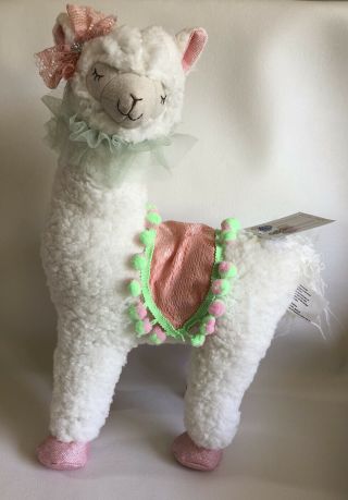 Odellette Llama Polyester Decorative Figurine 16” Tall Stands On Her Own Nwt