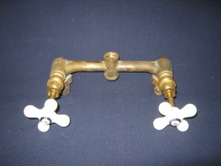 Vintage Price Pfister Brass Hot/cold Faucet Set {no Reserve}