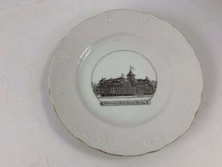 Vintage Souvenir Wheelock Collector Plate Century Hotel Dawson Springs Ky