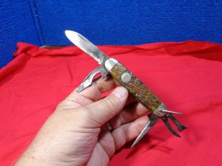 Vintage Folding Knife Pocket Knife 62 Remmington Boy Scout Knife