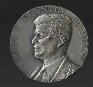 Unofficial 1961 John F.  Kennedy Inauguration Medal Us Capitol Unusual Date Back