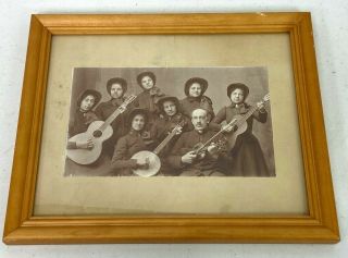 Vintage Salvation Army Female Band Framed Photo
