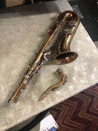 Vintage Selmer Bundy Usa Tenor Saxophone - Good For Restore Or Parts