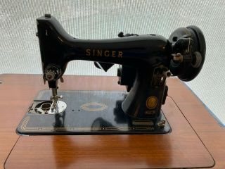 Vintage 1956 Portable Singer Sewing Machine - Model 99 In Table