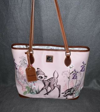 Disney Dooney And Bourke Bambi 75th Anniversary Shopper Tote - W/o Tags
