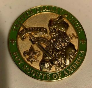 Bsa Trapper Trails Council Mountain Man Geocaching Coin Boy Scout 286 Of 500