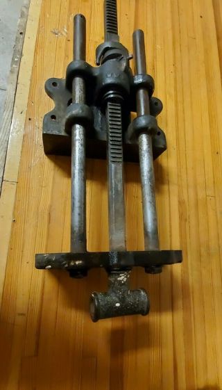 Vintage Oliver Wood Workers Pattern Makers Quick Release Vise Vice 3