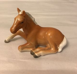 Vintage Horse Figurine Porcelain 3” Tall