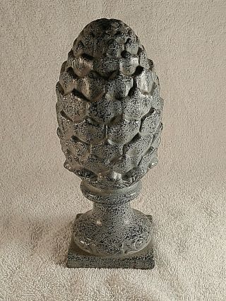 Artichoke Finial 9 " Ceramic Decorative Table Statue Home Garden Decor
