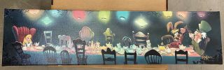 Disney Fine Art Limited Edition Canvas Giclee A Mad Tea Party By Rob Kaz W/