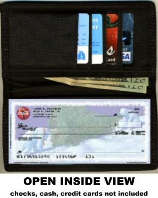 Beagle I Love My Photo Checkbook Check Book Cover Wallet Credit Card Holder 2