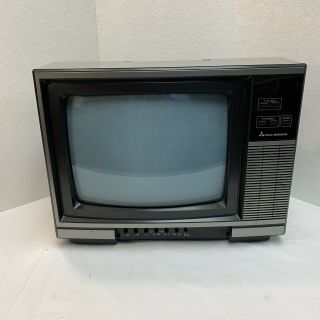Vintage 1987 Mga Mitsubishi Cs - 1344r Color Tv 14 " Retro Gamer Cs - 1344r