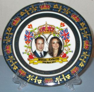 Tb Prince William And Catherine Kate Middleton Small 5.  75 " Wedding Plate 2011